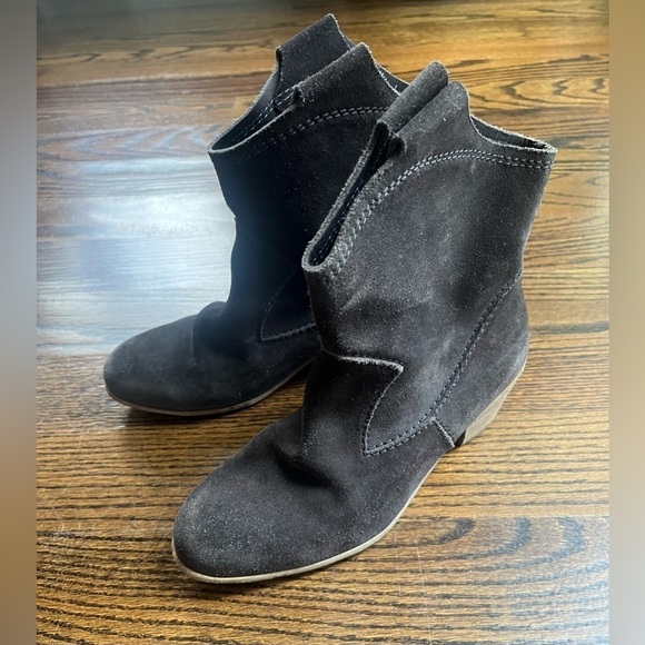 Pedro Garcia Gray Western Suede Ankle Boots Women’s Sz. 40.5 (US 10) - Picture 9 of 11